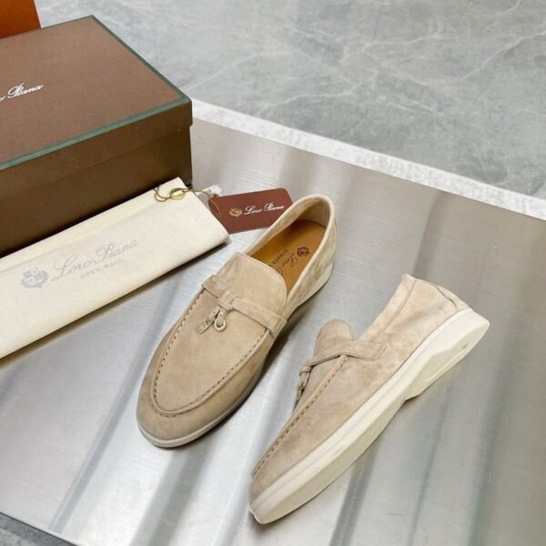 Loro Piana Summer Charms Walk Loafer Himalaya Rose