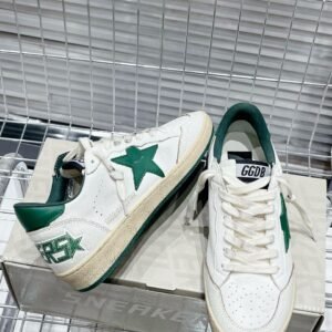 Golden Goose Ball Star White/Green