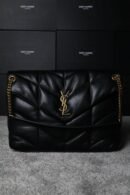YSL Saint Laurent LouLou Puffer Black small