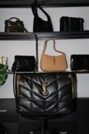 YSL Saint Laurent LouLou Puffer Black small
