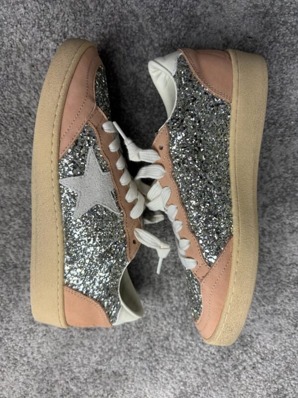 Golden Goose Ball Star Platinum Glitter/Cream leather - Slika 3