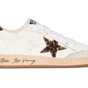 Golden Goose Ball Star White/Leopard star