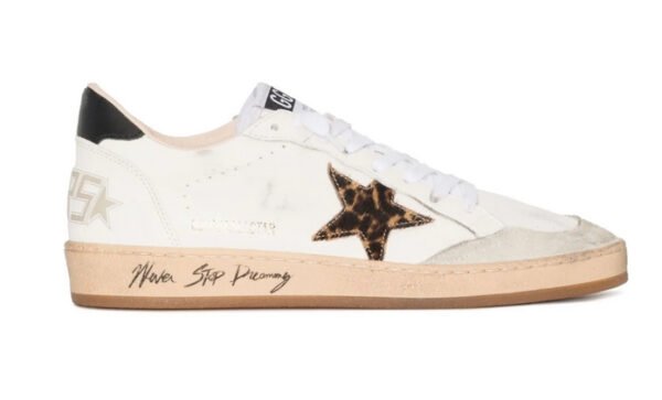 Golden Goose Ball Star White/Leopard star