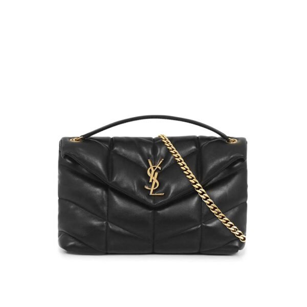 YSL Saint Laurent LouLou Puffer Black small