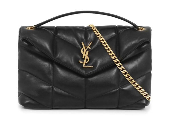 YSL Saint Laurent LouLou Puffer Black small