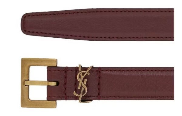 YSL remen Cassandre Brown 3cm