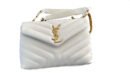 YSL Saint Laurent White / Gold