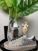Golden Goose Hi Star Silver glitter