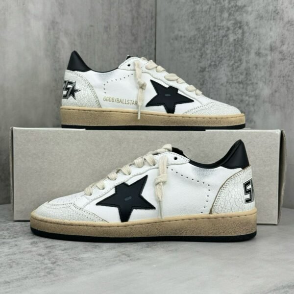 Golden Goose bALLSTAR White - Black Star - Slika 5