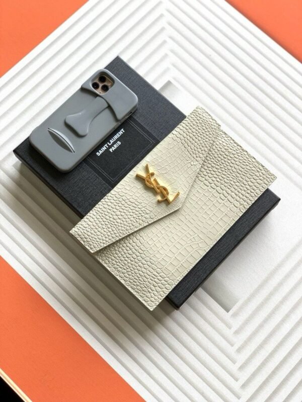 YSL Saint Laurent Uptown Croc bijela - Slika 6