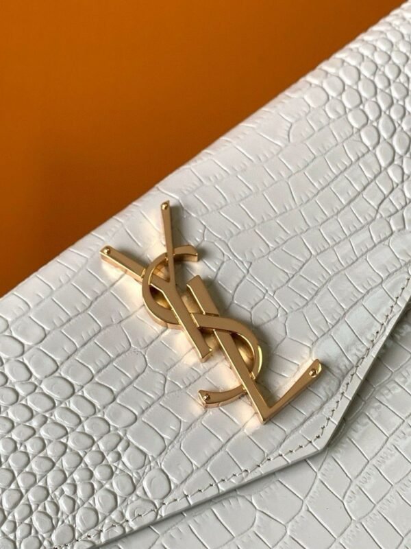 YSL Saint Laurent Uptown Croc bijela - Slika 7