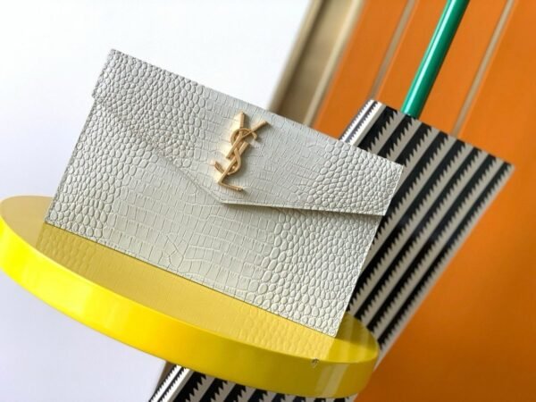 YSL Saint Laurent Uptown Croc bijela - Slika 8