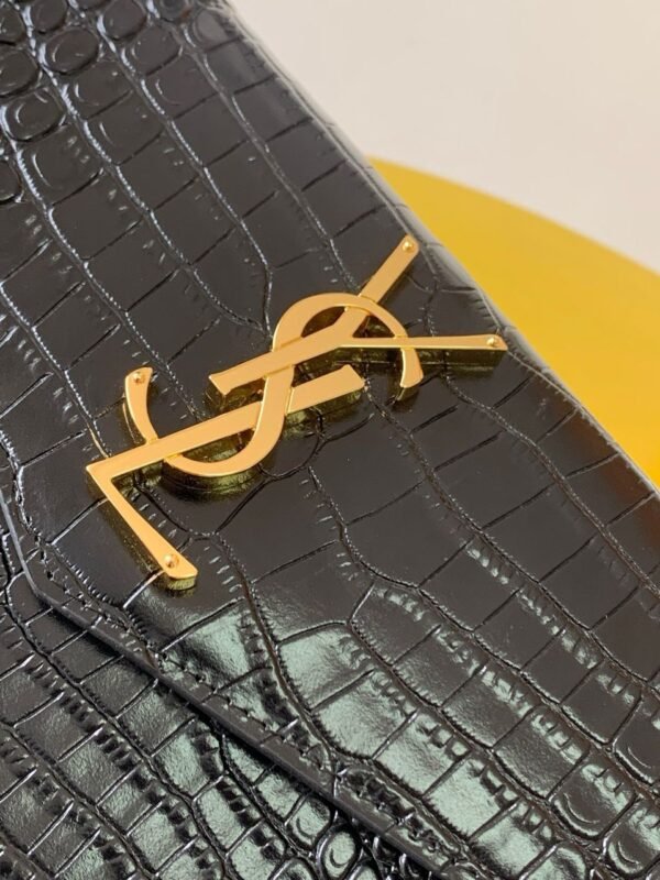 YSL Saint Laurent Uptown Croc crna - Slika 8