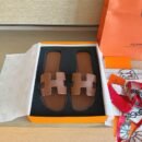 Hermes Oran Brown Gold