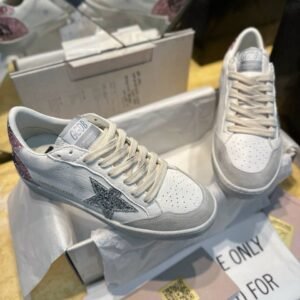 Golden Goose Ballstar glitter Silver star