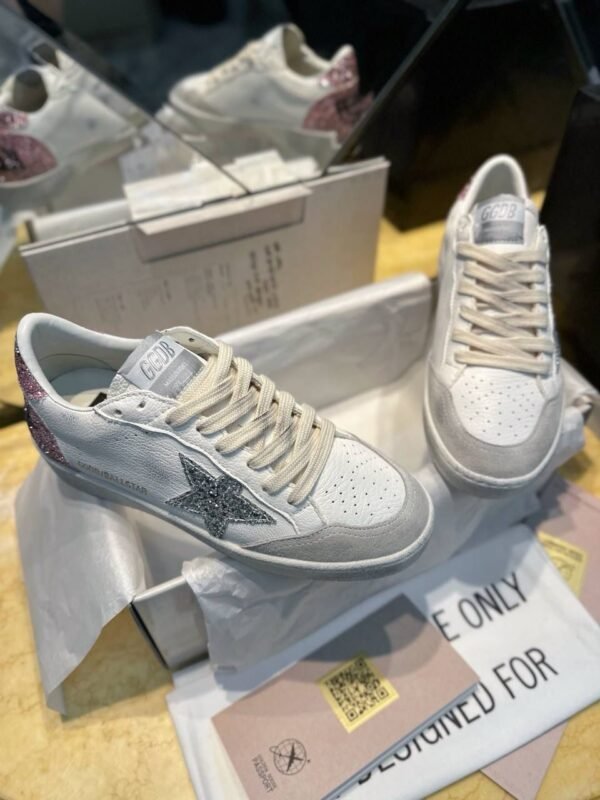 Golden Goose Ballstar glitter Silver star - Slika 5