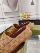 Gucci Sandale "Beige Brown" GG platform