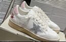Golden Goose Ballstar pink suede Glitter Star