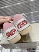 Golden Goose Ballstar pink suede Glitter Star