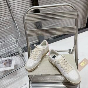Golden Goose Ballstar pink suede Glitter Star
