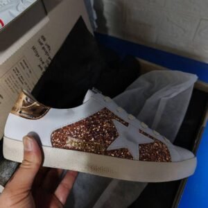 Golden Goose Super Star glitter white star
