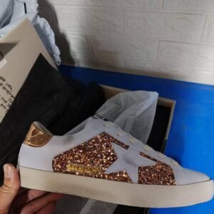 Golden Goose Super Star glitter white star