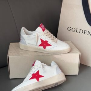 Golden Goose Ball Star "Valentines Day" Red Star / Swarovski lettering