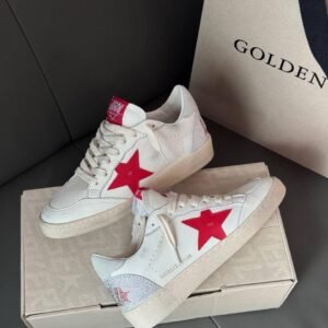 Golden Goose Ball Star "Valentines Day" Red Star / Swarovski lettering
