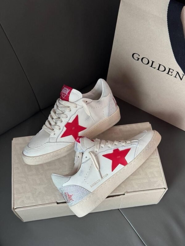 Golden Goose Ball Star "Valentines Day" Red Star / Swarovski lettering - Slika 5