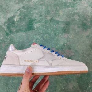 Golden Goose Ball Star White nappa / Silver Star