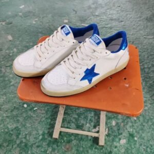 Golden Goose Ball Star White / Blue Star