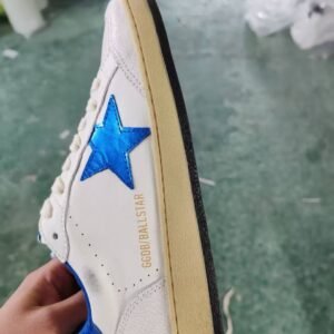 Golden Goose Ball Star White / Blue Star