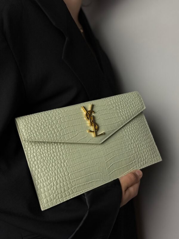 YSL Saint Laurent Uptown Croc bijela - Slika 4