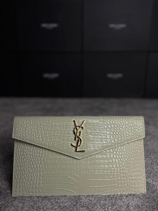 YSL Saint Laurent Uptown Croc bijela - Slika 5