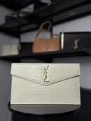 YSL Saint Laurent Uptown Croc bijela