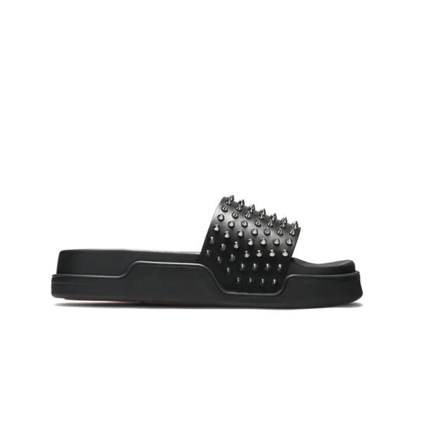 Sandale kožne Christian Louboutin crne