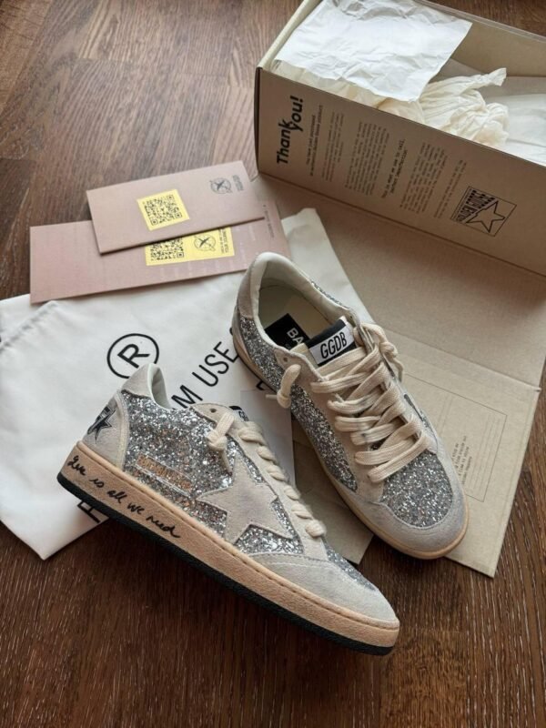 Golden Goose Ballstar glitter White star - Slika 7