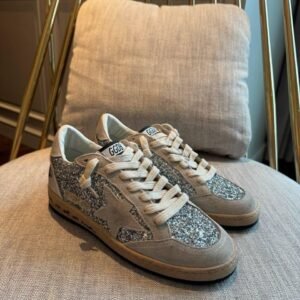 Golden Goose Ballstar glitter White star