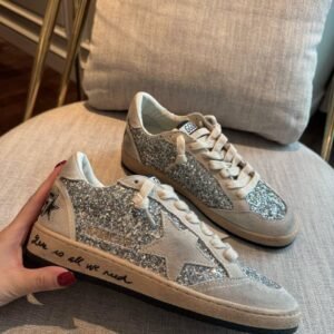 Golden Goose Ballstar glitter White star