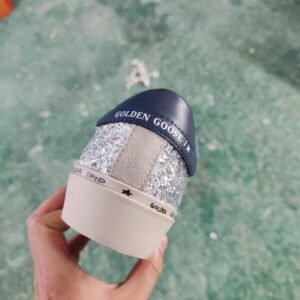 Golden Goose Hi Star Silver glitter