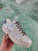 Golden Goose Hi Star Silver glitter