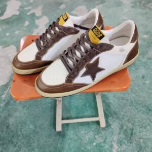 Golden Goose Ball Star White / Brown star leather