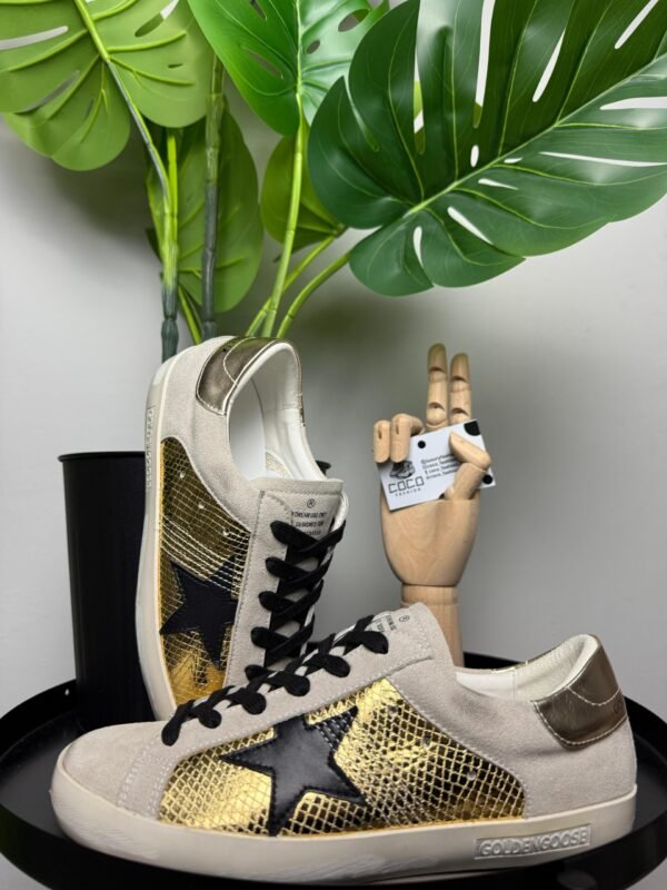 Golden Goose Superstar White golden Black star - Slika 2