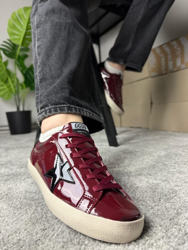 Golden Goose Superstar Burgundy/Black star - Slika 2