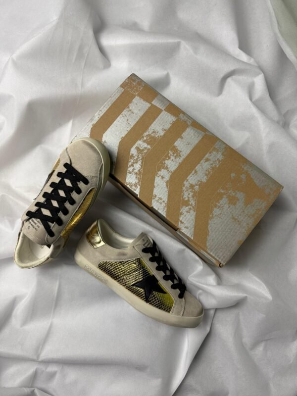 Golden Goose Superstar White golden Black star - Slika 4