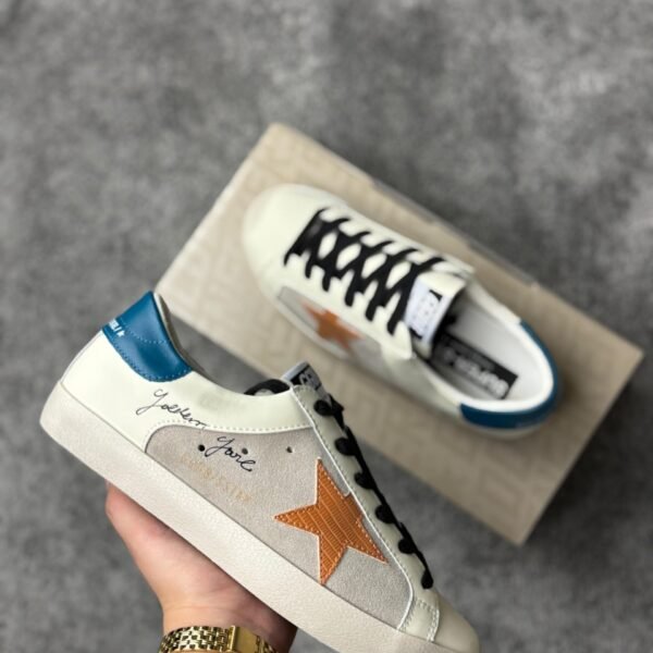 Golden Goose Super Star lizard Leather star