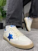 Golden Goose Ball Star White / Blue Star