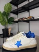 Golden Goose Ball Star White / Blue Star