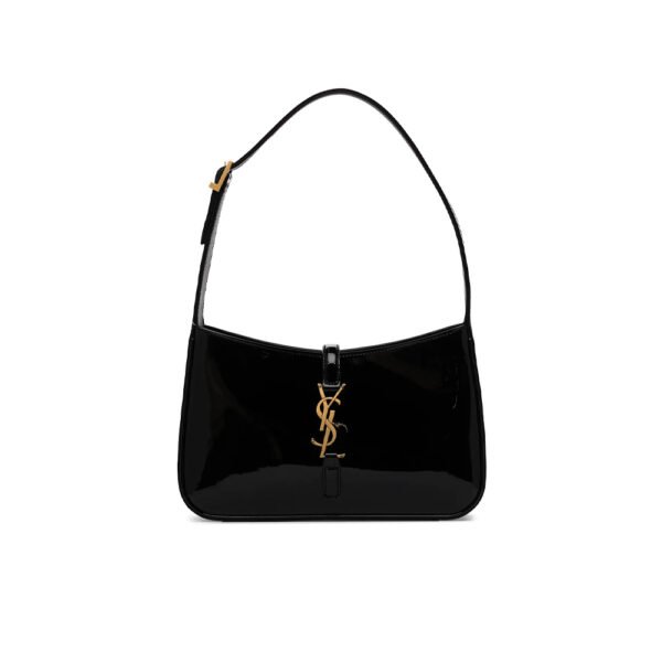 YSL Saint Laurent Le 5 à 7 Hobo Black "Patent leather"
