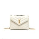 YSL Saint Laurent White / Gold